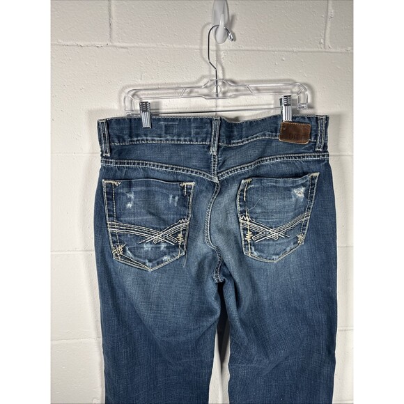 Buckle Jeans Mens 36x33 BKE Justin Relaxed Fit Bootcut Button Fly - Picture 7 of 14